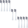 10/20X Replacement Brush HeadsCompatible for OcleanX/X PRO/ Z1/ F1/ One/Air 2 /SE Sonic Electric Toothbrush Soft Dupont Bristle Nozzles(10pcs Grey)