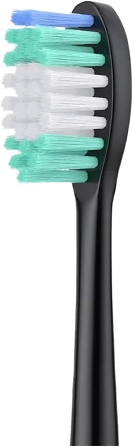 10 Pieces Brush HeadCompatible for AquasonicSeries Electric Toothbrush(Black)