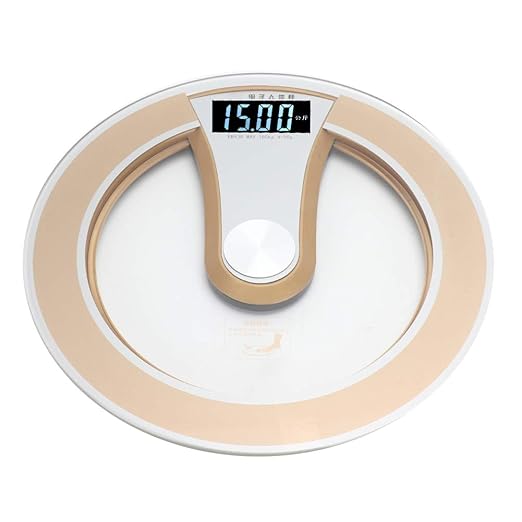 Scales for Body Weight Digital LCD Electric Body Weight Scale 0.2-180kg Weighing Range Kilograms Pounds Catty Three Unit Conversion Functions(Gold)