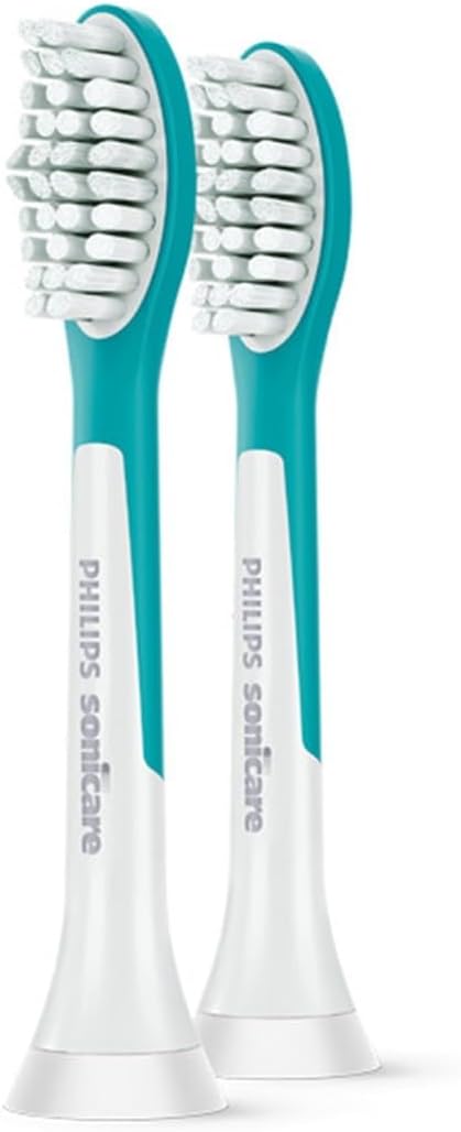 Compatible For Philips Sonicare Electric Toothbrush Head For Kids Compatible For MINI Tooth Brush Replacement Brush Head 2 Pcs HX63X2 Model(HX6042 for 7yr kids)