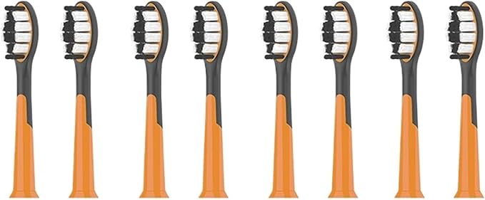 Replacement Toothbrush Heads for S9 P5 Sonic Electric Accessories Brush(8PCS Black)