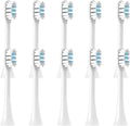 10pcs Replaceable Brush HeadsCompatible for T301 T302 Soft Clean Bristle WhiteBlue Dark Blue Nozzles(10 White)