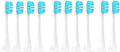 10pcs Replacement Brush HeadsCompatible for T300 T500 Toothbrush Head Soft Nozzles(10pcs Blue)
