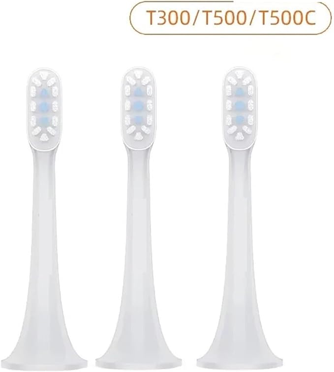 Compatible for 3pcs T300 T500 Sonic Toothbrush Heads Teethbrush Replacement Oral Hygiene Mi Brush Head(Blue 6PCS)