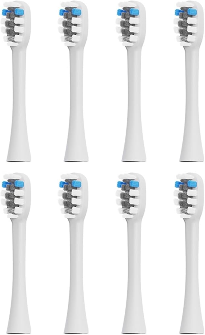 8pcs Replacement HeadsCompatible for with Electric Toothbrush MT001 Brush Nozzles