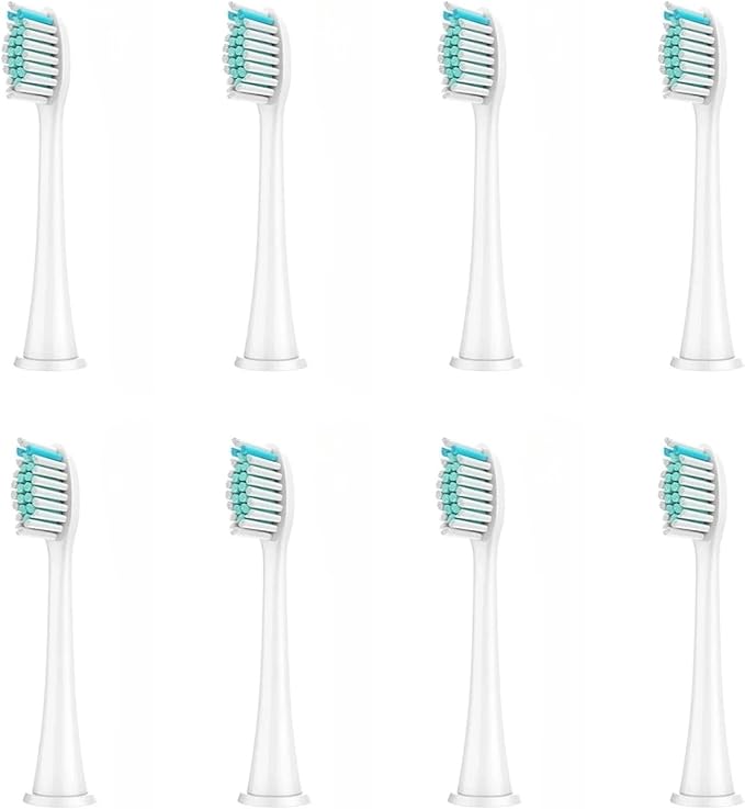 Compatible for Philips Sonicare 8Pcs Replacement Brush Heads - DiamondClean HX3/HX6/HX9 Series HX6064(8Pcs White)