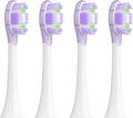 4/8PCS Replacement Brush Heads Compatible for XIAOMI MIJIA MES609/610 Pro Sonic Electric Toothbrush Sealed Package(4 pcs Purple)