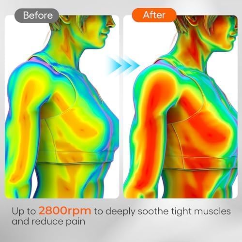 Massage Gun Deep Tissue with Extended Handle Revolutionary U-Shaped Back Massager Body Massager for NeckShoulderLeg