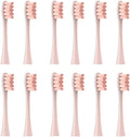 12PCS Replacement Tooth Brush HeadsCompatible for X/X PRO/ Z1/ F1/ One/Air 2 /SE Soft Toothbrush Cleaning(12pcs Pink)