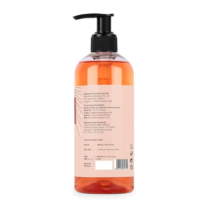 BVita Luxury Glam Woman Body Wash Refreshing Shower Gel for Deep Cleansing Hydrating Moisturising Softer &amp Smoother Skin with Aloe Vera 500 ml