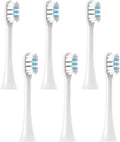 Compatible with Philips HX9003 9013 9112 9141 9172 9182 9332 9340 9342 9350 9352 9362 9363 Vacuum Toothbrush Soft Bristle Heads(PHILIPS-6pcs)