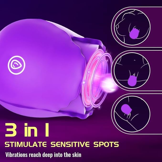 2026 Newly Portable Vibrating Massager -Clitioral Sucker Relaxes Muscles Viboators Toy 10 Modes Couples - for Body and Back Foot Silent Personal for Sports Massage Adult Tools Relaxation XJH-Purple50