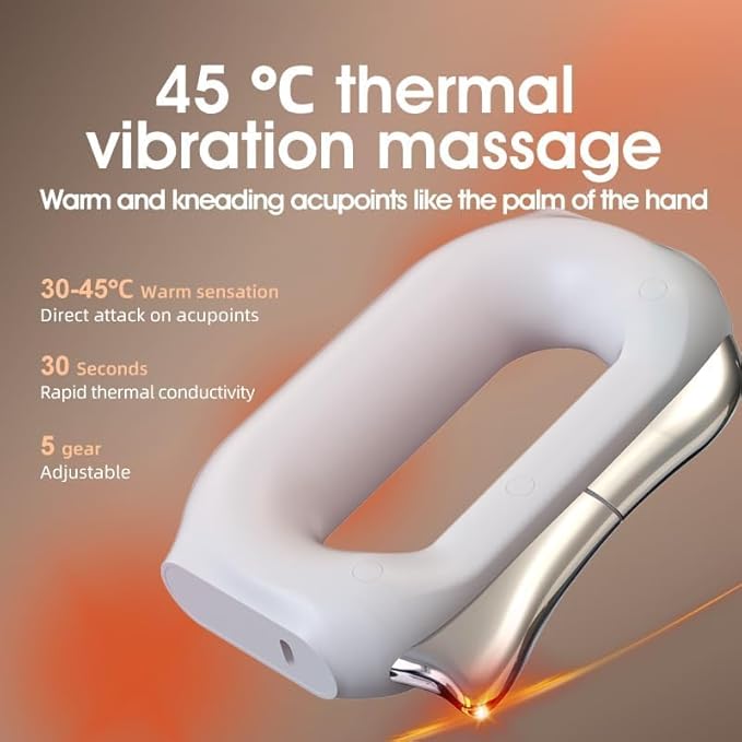 OTBK Heated Muscle Scraping Tool - Portable Muscle Relaxation Therapy Device. Features Three Modes: Vibration Heat Therapy and Microcurrent (Electric Fascial Knife-Blcak)