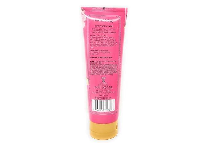 Pink Vanilla Wish 2 in 1 Body Wash &amp Bubble Bath 16 fl oz &amp Pink Vanilla Wish Butter Body Cream 8 oz (Pack of 2)