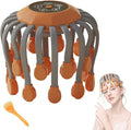 Head Massager for Migraine Relief with MusicThe Vibra CalmHeadache Massager for Migraines with 20 Vibrating PointsElectric Head Massager ScalpScalp Massager ToolStress Relax(OrangeUpgraded)