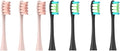 Compatible for Oclean Flow/X/X PRO/ Z1/ F1/ One/Air 2 /SE Brush Heads Soft Sonic Toothbrush Vacuum Bristle 7pcs Replacement(3Pink 4Black)