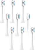 Compatible for HX6011 6013 6014 6021 6030 6053 6063 6064 6073 6100 6220 6212 6312 Toothbrush Heads(9pcs)