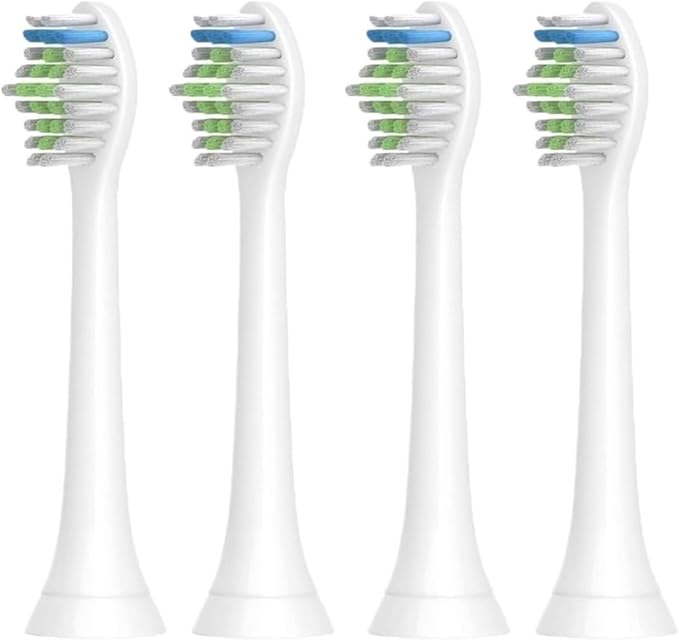 Compatible for H-X6950/H-X6780/H-X6930/H-X3110/H-X9350 Soft Bristle Replacement Brush Heads White(4pcs)