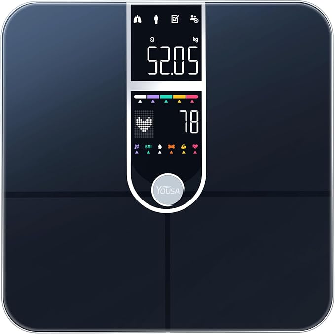 Smart Scales for Body Weight Dual Screen Display Digital Bathroom Scale High Accuracy Analyze 17 Body Composition Metrics Weight Watchers Scale for Body Weight Fat