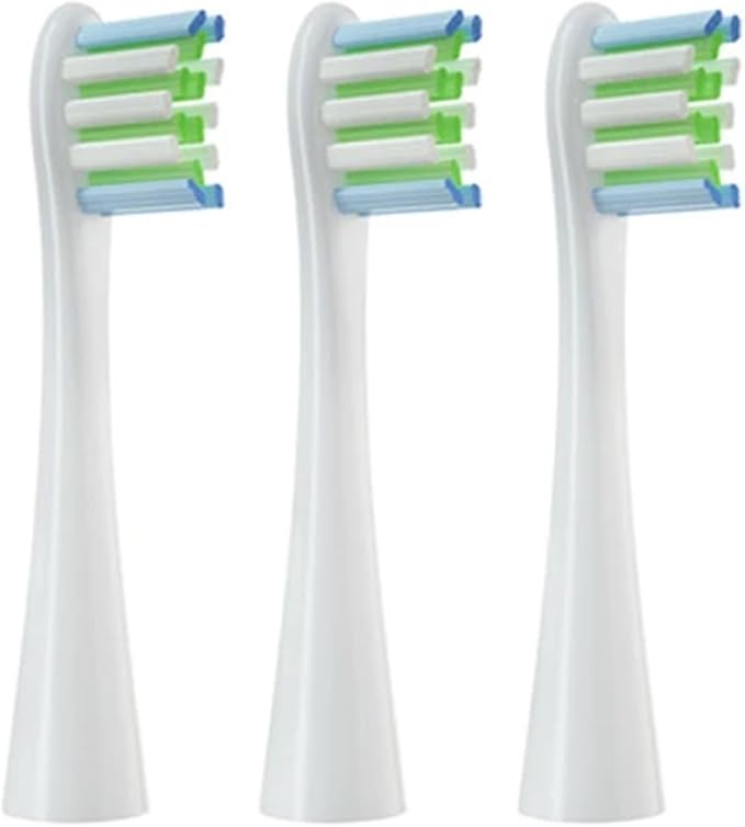 Replacement Brush Heads ForCompatible for Flow/X PRO //Z1/ Air2 Sonic Electric Toothbrush Nozzles Soft Bristle(3 BOC)