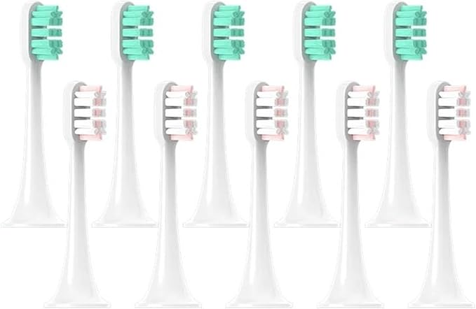 Hot Replacement Brush HeadsCompatible for T300/T500/T700(5Green5Pink)