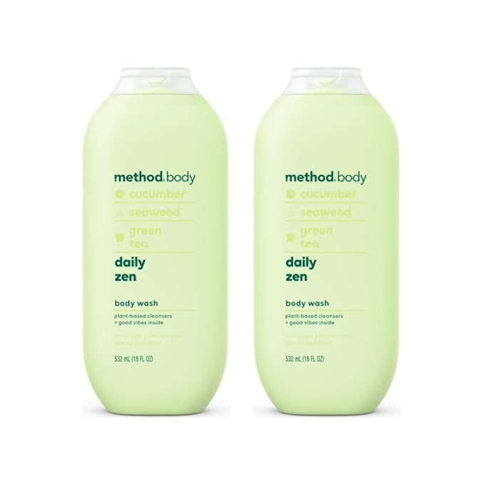 Method Body Wash Daily Zen 18 Ounce (Pack of 2)