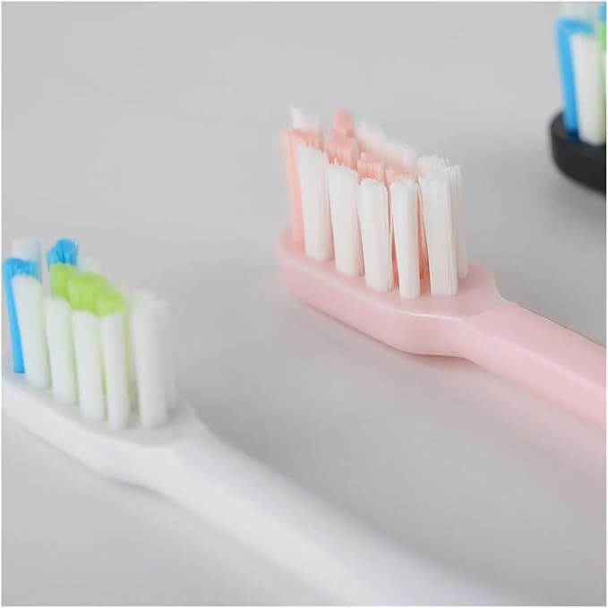 Replacement Brush Heads Compatible for X3U/X3Pro/X5/V1/D2/D3 6/12pcs Bristle Electric Toothbrush Sealed Packed(SHUSHI-PK6BK6)