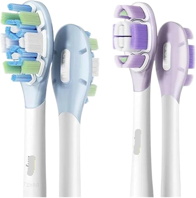 Electric Toothbrush Brush Head Compatible for Mijia Sonic Vibration Pro 4 Brushing Modes IPX8 Waterproof(Caring Version)