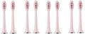 Compatible for SUBORT S7 Replacement Brush Heads - Super Sonic Toothbrush Accessories(8 Pink Brush Head)