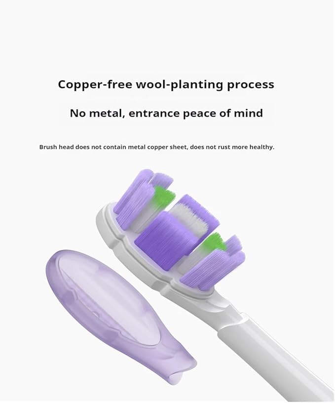 4/8PCS Replacement Brush HeadsCompatible For Xiaomi Compatible For MijiaMES609/610 Pro Sonic Electric Toothbrush Sealed Package(8 pcs blue)