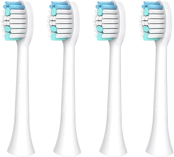 4-16pcs Compatible for Sarmocare S100 S200 S600 S700 S710 S800 S820 S900 S910 Toothbrush Heads Ultrasonic Sonic Electric(4white)