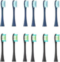 Soft Vacuum Bristle Electric Toothbrush Heads Compatible with X Pro Z1 F1 One Air 2 SE - 8 Pack 12(6darkblue 6black)