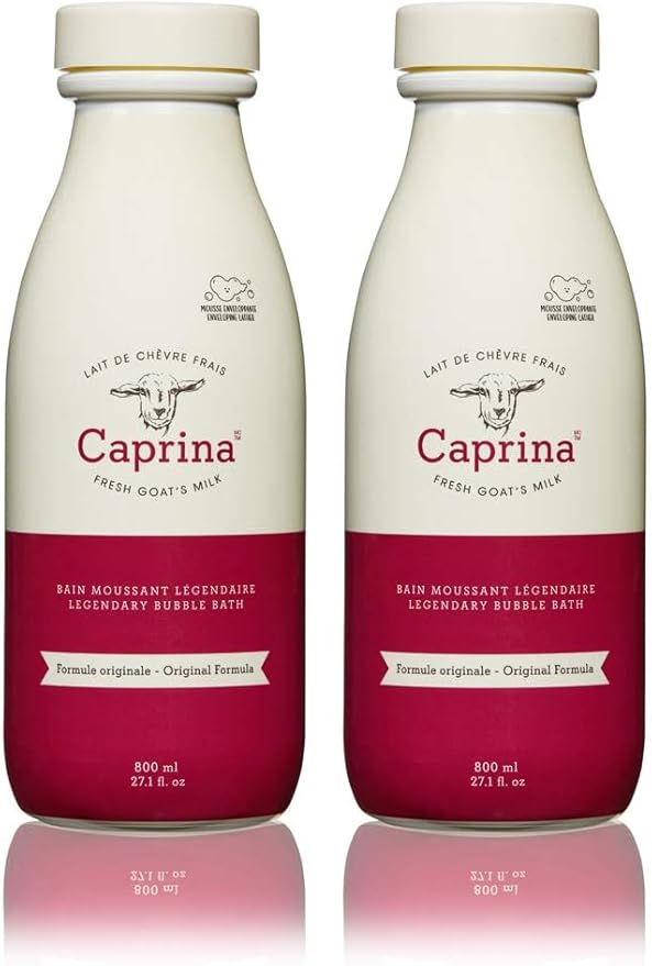 Caprina by Canus Fresh Goats Foaming Milk Body Bath Original 27.1 oz (2)