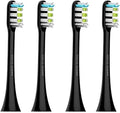 Compatible for SOOCAS Electric Toothbrush Compatible for X1 X3 X3U X5 Teeth Brush Replacement Heads(Black 4 pcs)