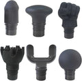 Silicone Massage Gun Attachments Upgraded 6 PCS Massager Heads to Meet Different Needs for Deep Tissue Muscle Massage Gun 3 Size Interface Plug-n-Play Accessories Easy to Use (12MM-13MM Interface)