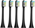 Compatible for X3 X5 X3U X1 V1 V2 Clean Brush Heads Replacement Head Bristle Electric Nozzles with Anti-dust Cap(5pcs Black)