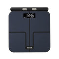 Taylor Smart Total Body Composition Scale with Precision Hub App Retractable Handle 11.8 x 11.8 Glass Platform Vanishing 0.9 LED Display 440 lb Capacity 8 Contact Points Black