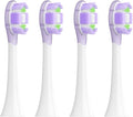 4/8PCS Replacement Brush HeadsCompatible for XIAOMIMES609/610 Pro Sonic Electric Toothbrush Sealed Package(4 pcs Purple)