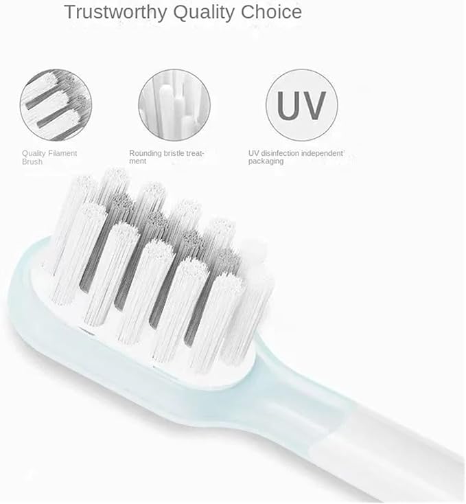 15pcs Brush Head Compatible for LaiFen LFTB01-P-A-S Sonic Electric Toothbrush(Regular-Gray)