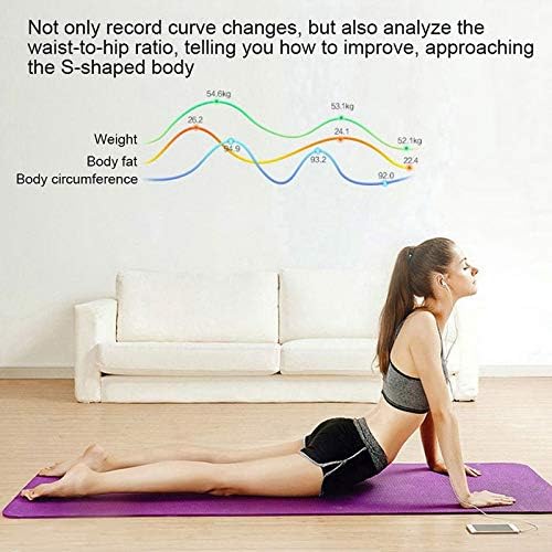 Smart Scale for Body Weight Digital Bathroom Scale with BMI Muscle Mass Bluetooth Body Fat Scale Body Composition Analyzer with Smart APP Sync Weight Scale 400 lbs - Black