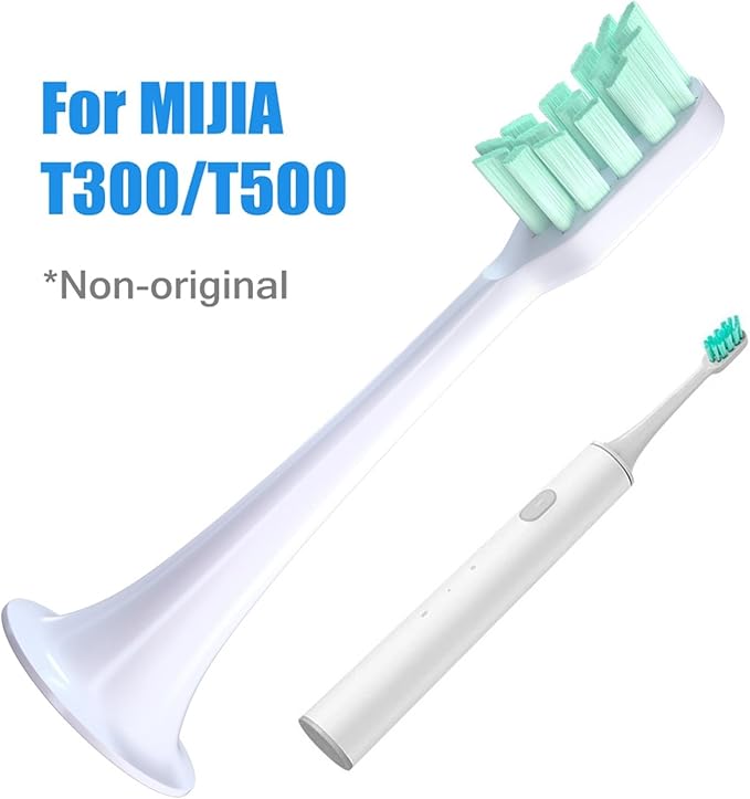 Compatible for T300 T500 T700 Ultrasonic for Mi Electric Toothbrush Nozzles High-Density Replacement Tooth Brush Head(Blue-Standard)