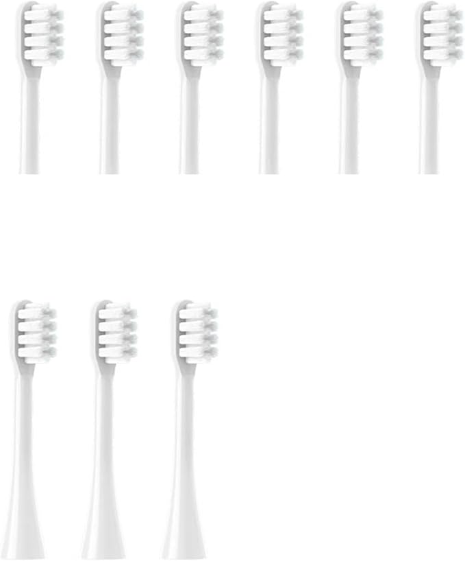 Replacement Toothbrush HeadsCompatibility for SOOCAS X3S/X3U/X5 Sonic Electric Tooth Brush Nozzles with Vacuum Packaging(9-whtiesoft)