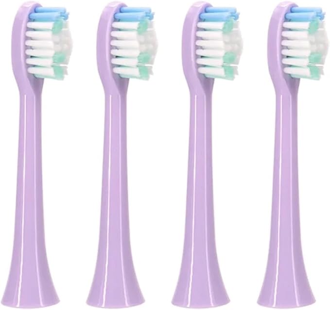 4pc Tooth Brush Head Replacement Compatibility for S100 Sonic Toothbrush(Purple-4)