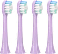 4pc Tooth Brush Head Replacement Compatibility for S100 Sonic Toothbrush(Purple-4)