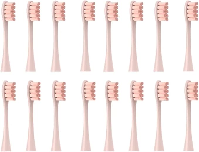 Replacement Brush Heads Compatible for Oclean X/X PRO/ Z1/ F1/ One/Air 2 /SE Sonic Electric Toothbrush Head Soft Bristle Nozzles(16 Pink)
