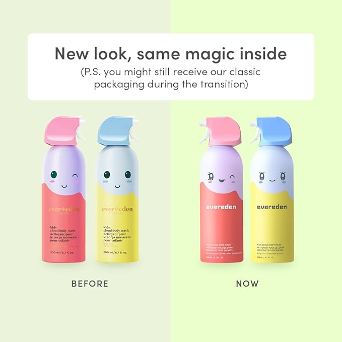 Evereden Kids Cloud Body Wash (6.7 fl. oz. Juicy Citrus) : Creamy Nourishing Cloud-Like Texture and Multi-Vitamin Body Lotion Gentle &amp Non-Toxic Moisturizing Kids Lotion