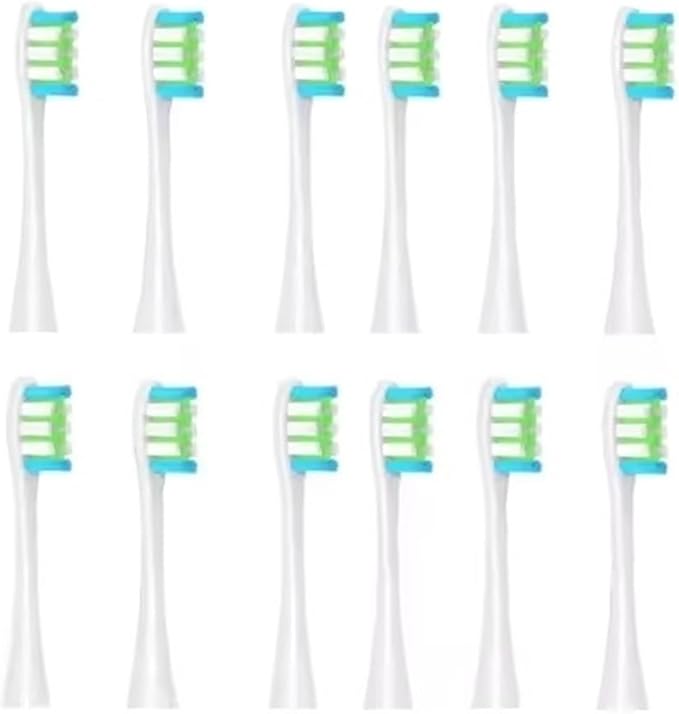 Soft Vacuum Bristle Electric Toothbrush Heads Compatible with X Pro Z1 F1 One Air 2 SE - 8 Pack 12(12pcs White)