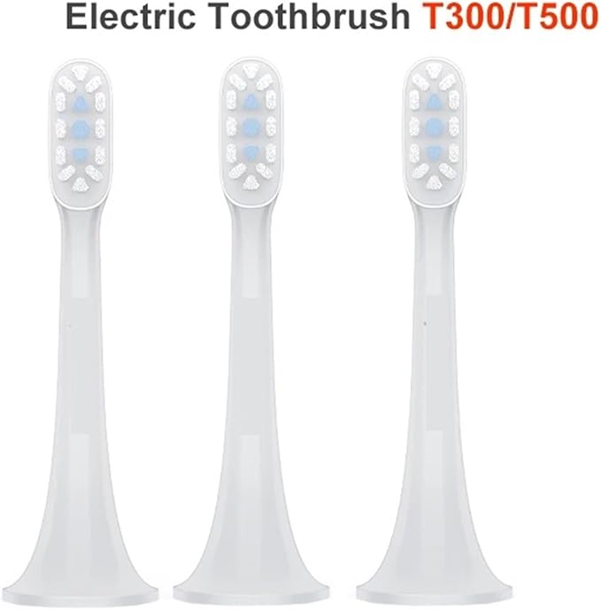 Compatible for 3pcs T300 T500 Sonic Toothbrush Heads Teethbrush Replacement Oral Hygiene Mi Brush Head(White 6PCS)