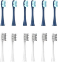 12PCS Replacement Tooth Brush Heads Compatible for X/X PRO/ Z1/ F1/ One/Air 2 /SE Sonic Soft Electric Toothbrush Cleaning(6 Dark Blue 6 Grey)