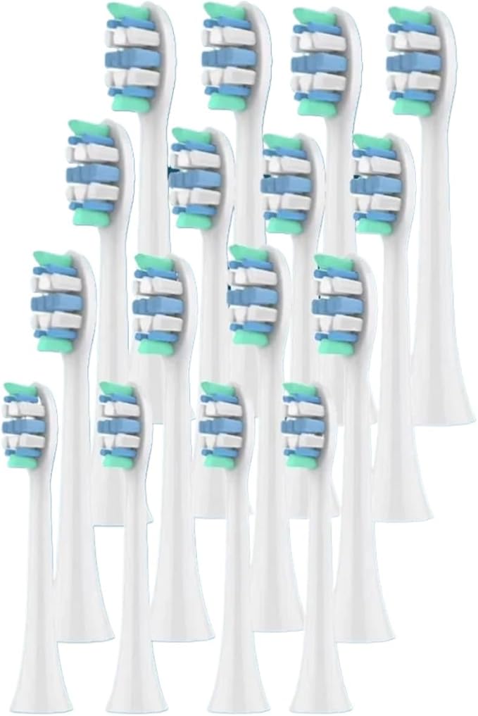 20pcs Electric Toothbrush Head Compatible For Philips Sonicare HX3/HX6/HX9 Series Models(20pcs black)